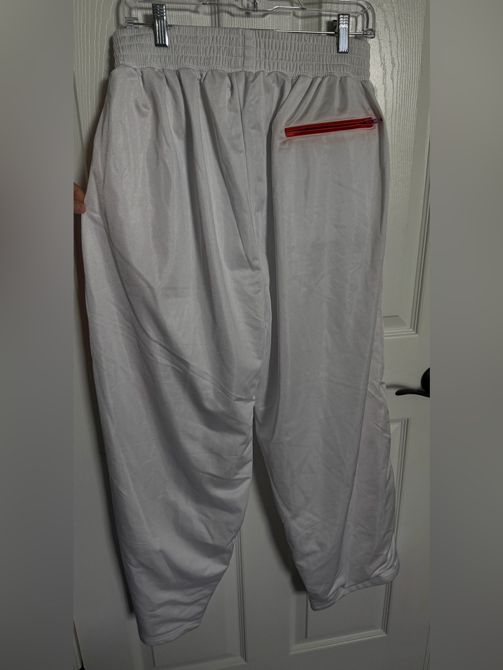 Clemson University Track Pants Unisex Gameday White & Orange Large Slim NWT - Picture 2 of 3